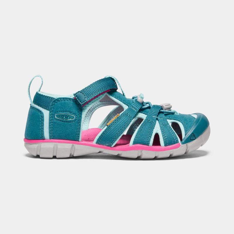 Sandalias Keen Seacamp II Cnx Para Niños Azules/Rosas - Sandalias Keen Mexico (243758-UMD)